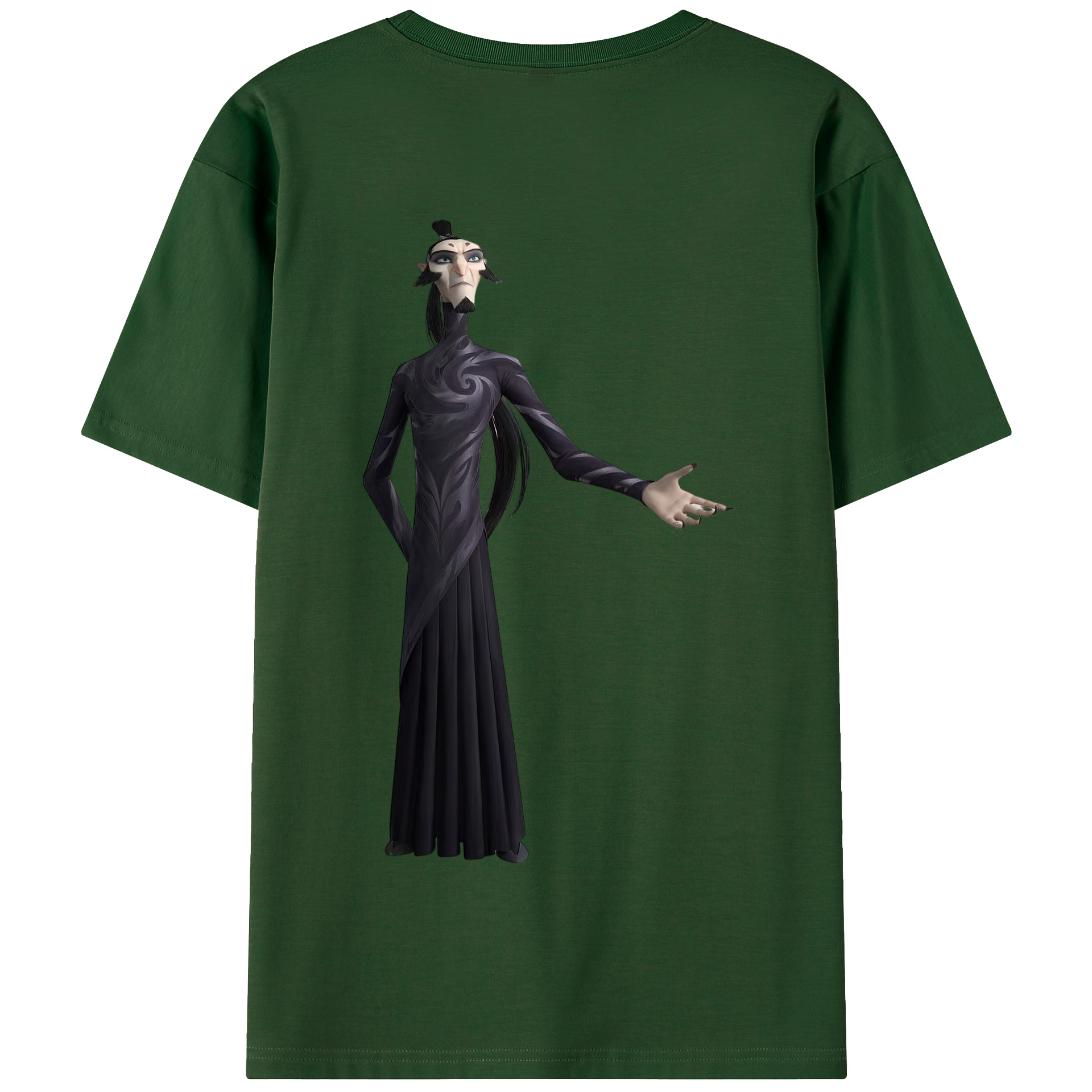 （画像用） Ne Zha 2 ナタ 魔童の大暴れ 綿100％半袖Tシャツ（背面プリント）